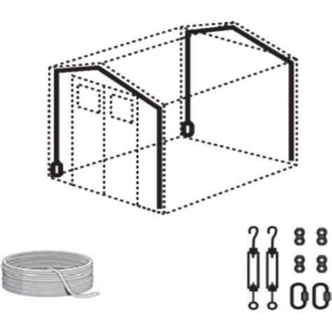 Kit d ancrage pour abri de jardin résine Grosfillex Jardiland