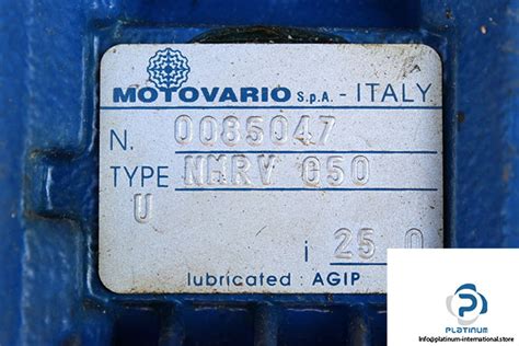 MOTOVARIO NMRV 050 WORM GEARBOX Platinum International