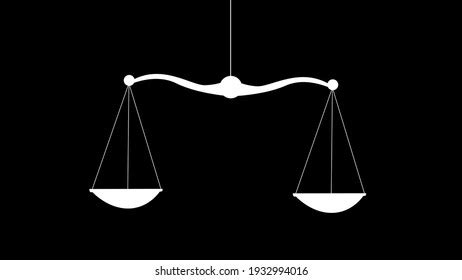 Hanging Balance Scale Black White Stock Illustration 1932994016 | Shutterstock