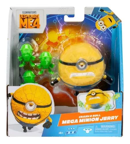 Mi Villano Favorito 4 Mega Minion Jerry Figura Choca Y Lanza MercadoLibre