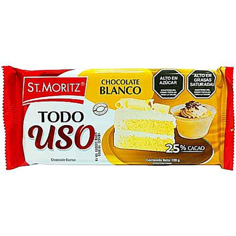 Chocolate Blanco Todo Uso St Moritz Gr Bodegonline Net