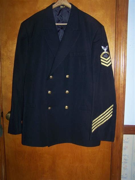 NEW-US NAVY CHIEF PETTY OFFICER UNIFORM JACKET-FITS CHESTS (50-52 ) 52 ...