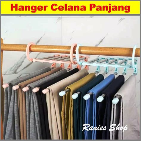 Jual Gantungan Baju Celana Panjang Hanger Hijab Jilbab 5 Layer Shopee