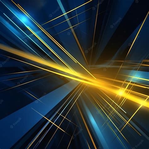 Premium Photo Network Background Blue Technology Modern Abstract Light Yellow Futuristic Line