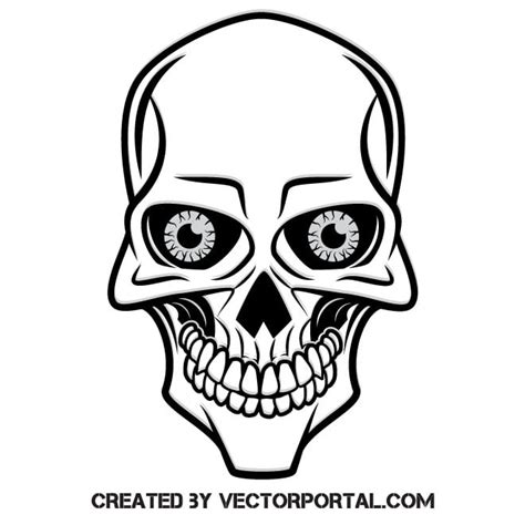 Skull skeleton silhouette Royalty Free Stock SVG Vector and Clip Art