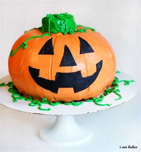 Halloween Pumpkin Cake {surprise Inside Cake} I Am Baker