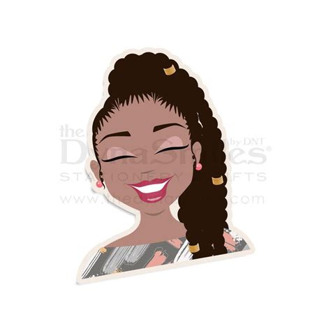 Ms Natural Mocha Brown Sticker Black Girl Planner Stickers African