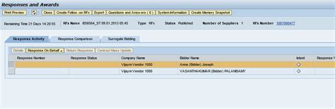 Enable Surrogate Bidding For Sap Srm Sourcing Rfx Sap Community