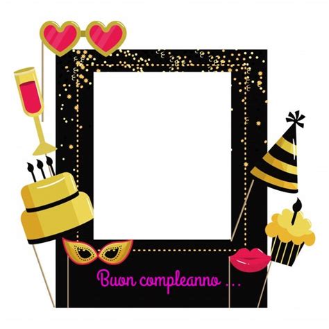 Buon Compleanno Photo Frame Effect Pixiz