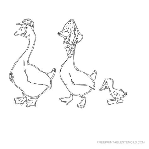 Printable Bird Stencil Designs