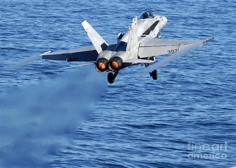 An Fa C Hornet Taking Off Photograph By Stocktrek Images Fine Art