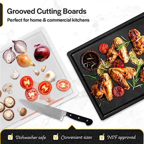 Thirteen Chefs Plastic Cutting Board With Juice Groove Extra Large