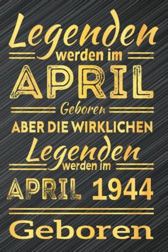 Legenden werden im April 1944 Geboren Geburtstagsgeschenk für Frauen