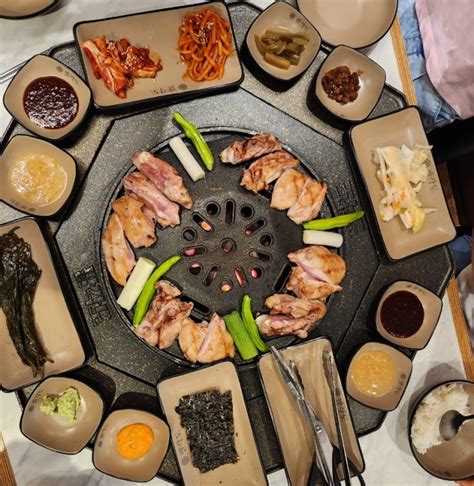 철산 고기집 팔각도 숯불닭갈비 전문 맛집 찐인정 네이버 블로그