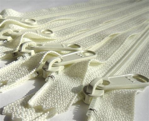 Ykk Long Handbag Pull Purse Zippers Pcs Color Ivory Etsy