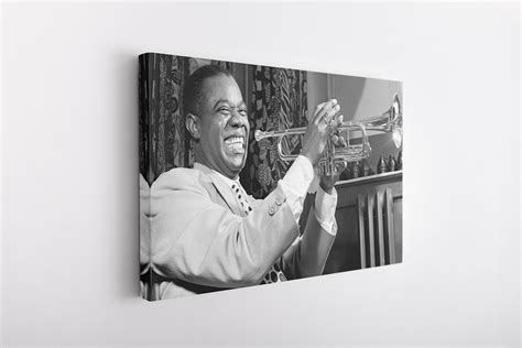 Louis Armstrong Canvas Poster Canvas High Quality Wall Art Etsy