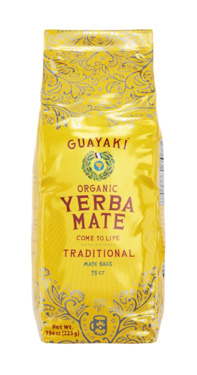 Traditional Organic Mate Bags 75 Ct Guayakí Yerba Mate