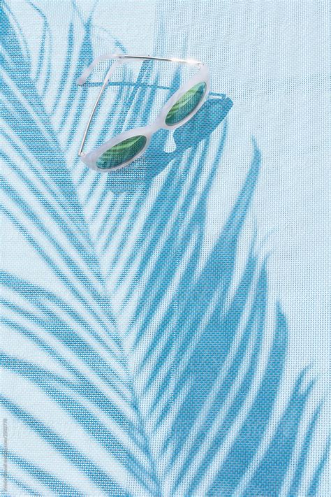 Sunglasses With Palm Leaf Shadow By Stocksy Contributor Kristin