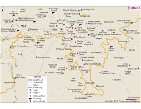 Buy Shimla City Map Online