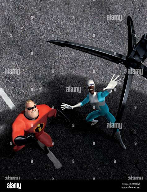 Film Still From The Incredibles Mr Incredible Frozone © 2004 Walt