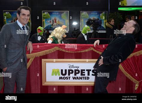 Actor Ty Burrell, Kermit the Frog, Miss Piggy, Constantine and actor ...