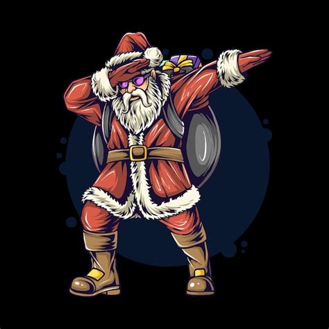 Premium Vector Christmas Santa Claus Dabbing Dance