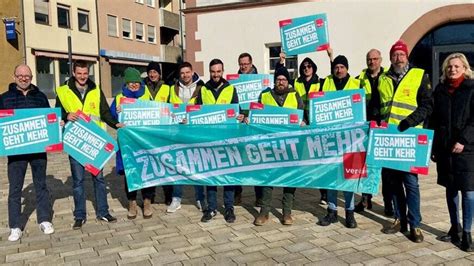 Erster Warnstreik Bei Der Stadt Schweinfurt Warme Worte Reichen Nicht