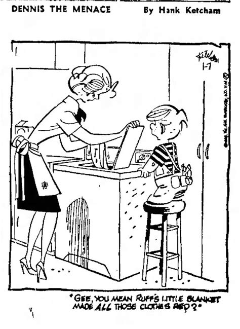 Dennis The Menace By Hank Ketcham Dennis The Menace Funny Art