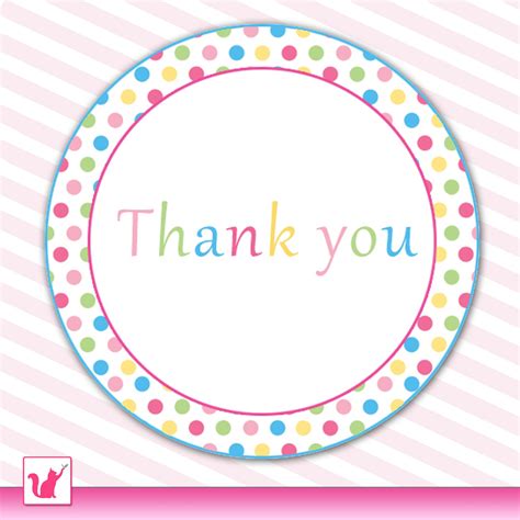 Printable Sweetshop Candyland Thank You Tags 2 Baby Shower Birthday