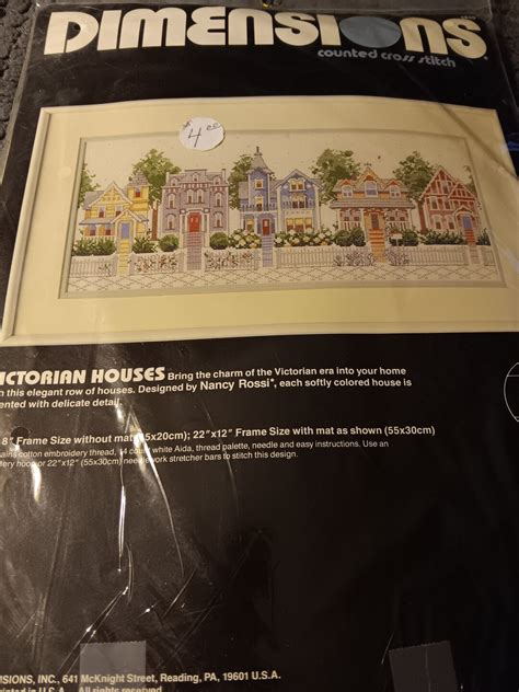 Dimensions Victorian House S Counted Cross Stitch Vintage Etsy