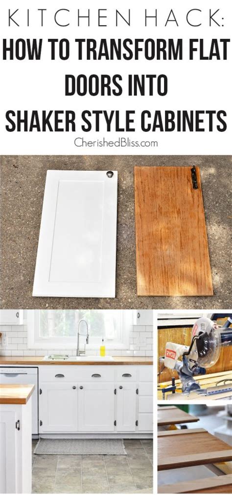 Kitchen Hack Diy Shaker Style Cabinets Cherished Bliss