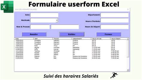 Créer un formulaire userform de saisie de données partant de zéro YouTube