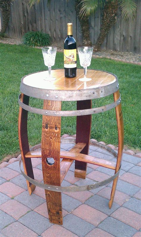 38 Creative Ideas For Reusing Old Wine Barrels Wine Barrel Table