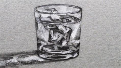 How To Draw A Glass Of Water With Ice