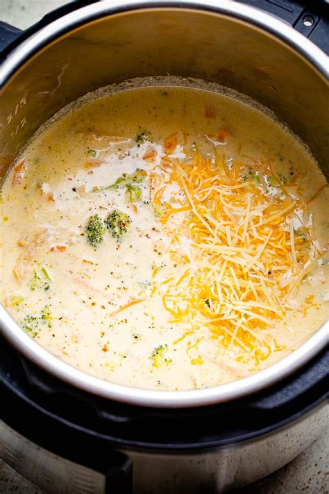 Instant Pot Broccoli Cheese Soup with Chicken | Diethood