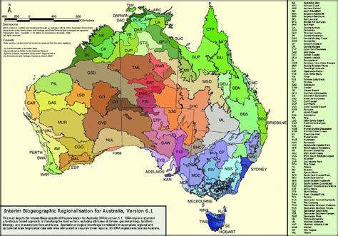 Interim Bioregionalisation Of Australia Ibra Source Download Scientific Diagram