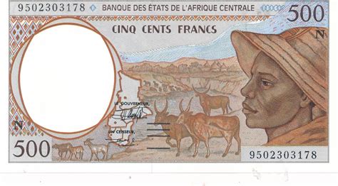 Zentralafrika Staaten 500 Francs 1994 Geldschein Banknote États d