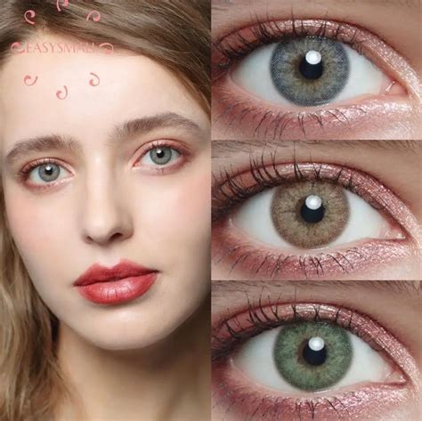 Easysmall Small Pupil Eyes Contacts Colored Contact Lenses Cosmetic