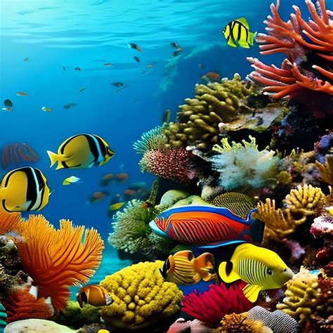 Premium Ai Image Fishs And Animals Of The Underwater Sea World