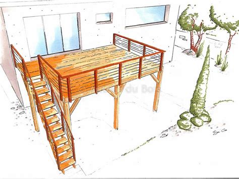 Budget Terrasse Bois Sur Pilotis Mailleraye Fr Jardin