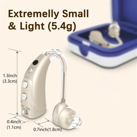 Delmicure Rechargeable Hearing Aids For Seniors Single Digital Hearing Amplifiers With 4