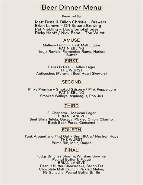 OnTapTickets | BEER PAIRING DINNER