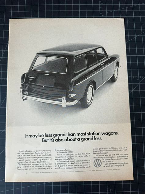 Vintage 1960s Volkswagen Print Ad Etsy