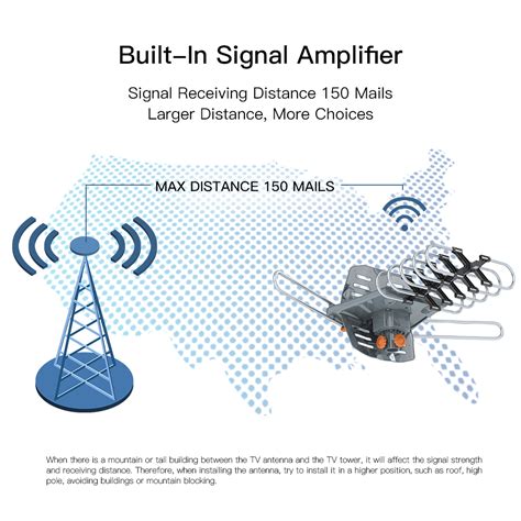 Ktaxon 150mile Omni Directional Rotating Outdoor Tv Antenna Motorized Amplified Hdtv 36db Uhf