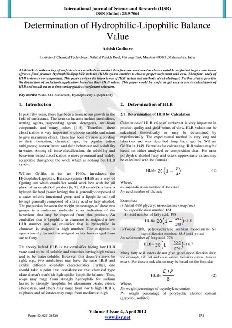 Solution Hydrophilic Lipophilic Balance Hlb Calcu 47 Off