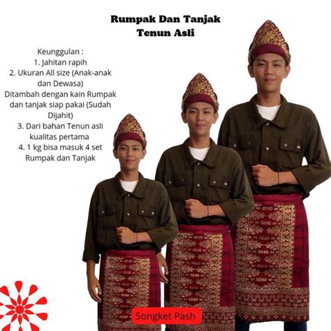 Jual Tanjak Dan Rumpak Songket Tenun Asli Palembang Di Seller Zati Shop