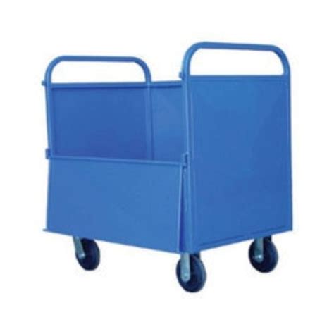 Hk Industries Mild Steel Box Trolley For Industrial Load Capacity