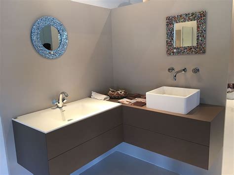 Corner Double Sink Vanity Bathroom - Artcomcrea