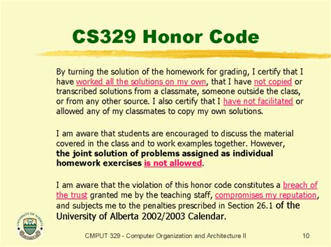 Cs Honor Code