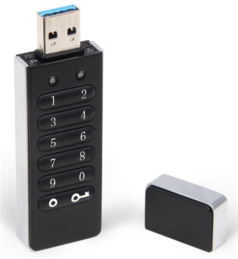 USB 3.0 256 Bit AES Encrypted Flash Drive with Backlite Keypad